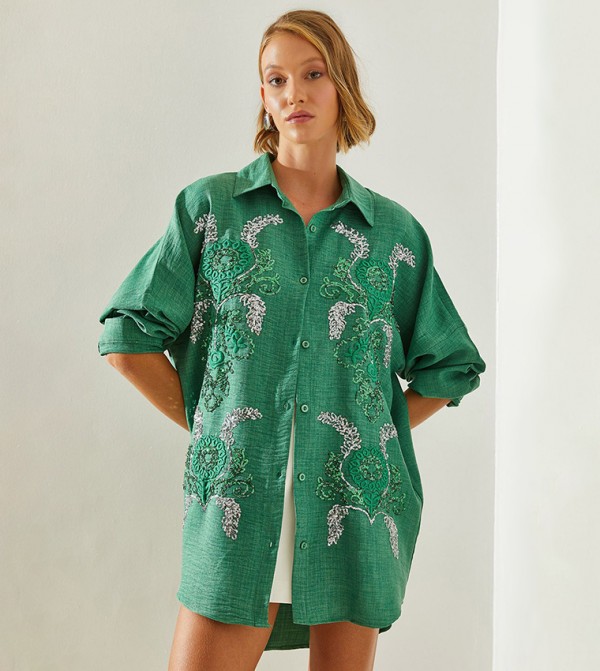 Bianco Lucci - Outlet  - Green Shirts