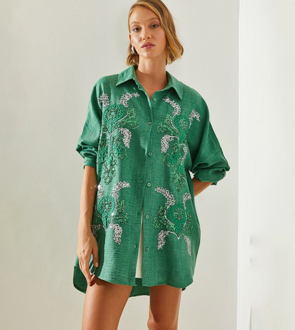 Bianco Lucci - Outlet  - Green Shirts