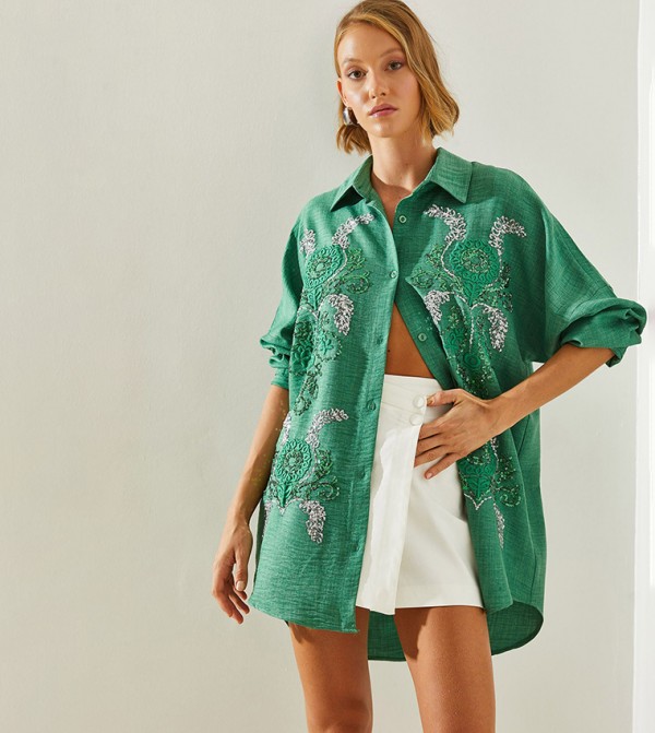 Bianco Lucci - Outlet  - Green Shirts