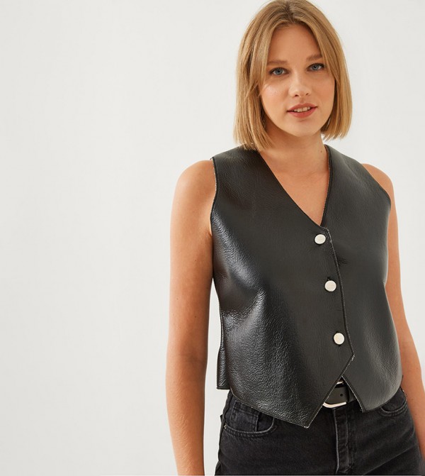 Bianco Lucci - Outlet  - Black Waistcoats