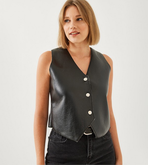 Bianco Lucci - Outlet  - Black Waistcoats