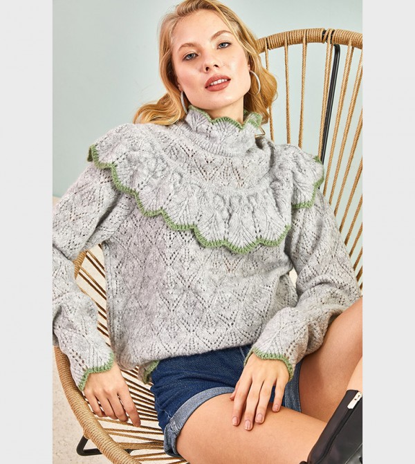 Bianco Lucci Bianco Lucci - Grey Sweaters