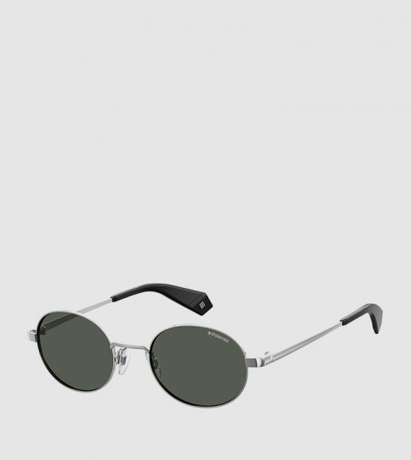 Polaroid  - Silver Round Sunglasses