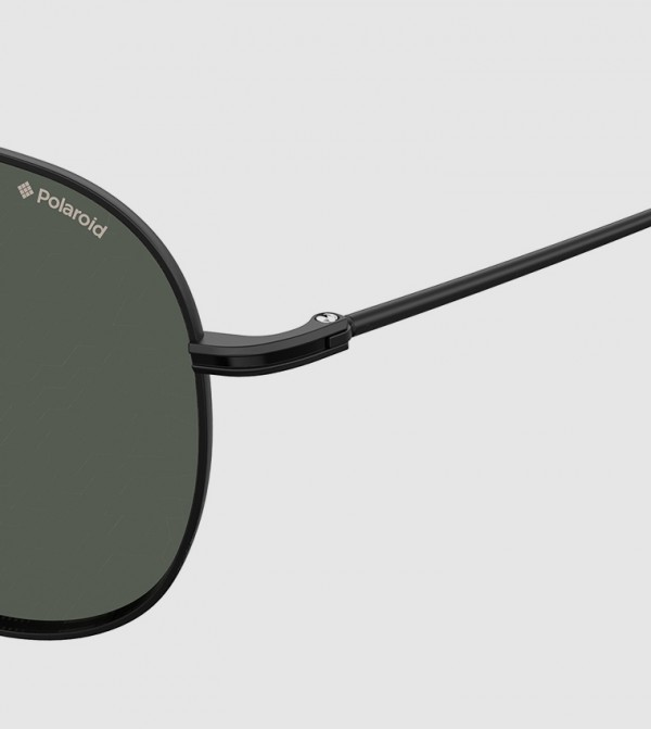 Polaroid  - Black Round Sunglasses