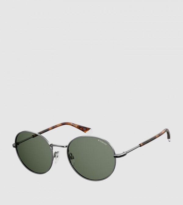 Polaroid  - Grey Round Sunglasses