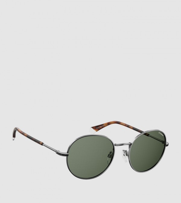 Polaroid  - Grey Round Sunglasses