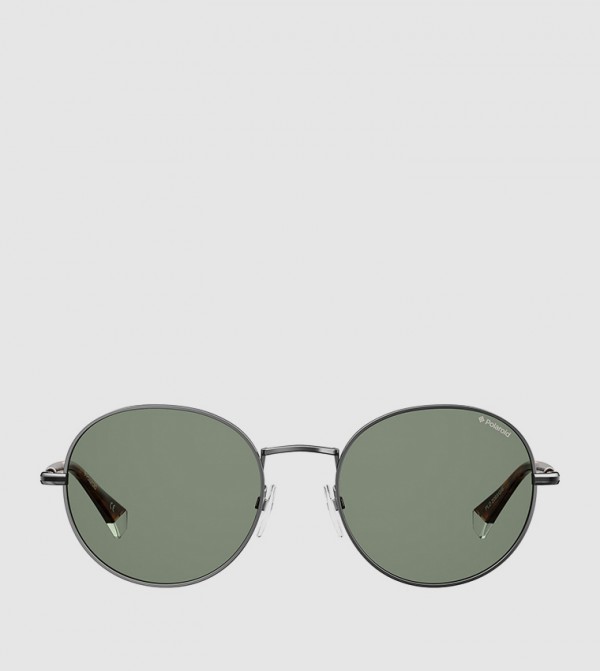 Polaroid  - Grey Round Sunglasses