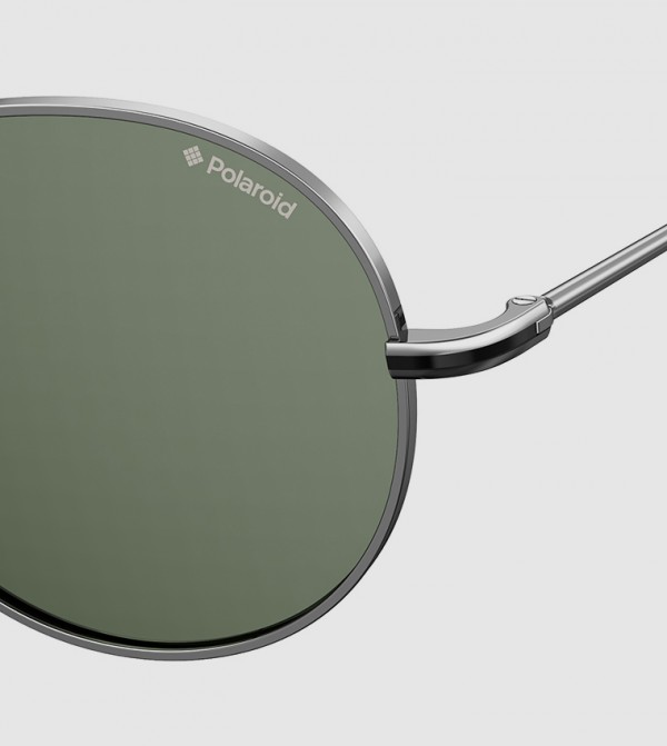 Polaroid  - Grey Round Sunglasses