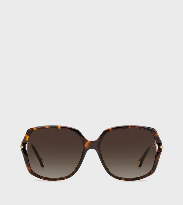كارولينا هيريرا كارولينا هيريرا - بني  Retro Sunglasses