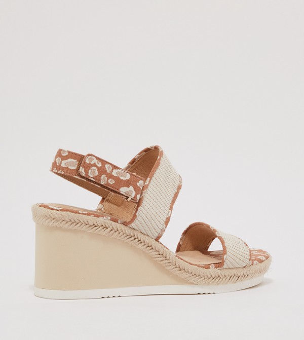 Life Stride  - Beige Wedge Sandals
