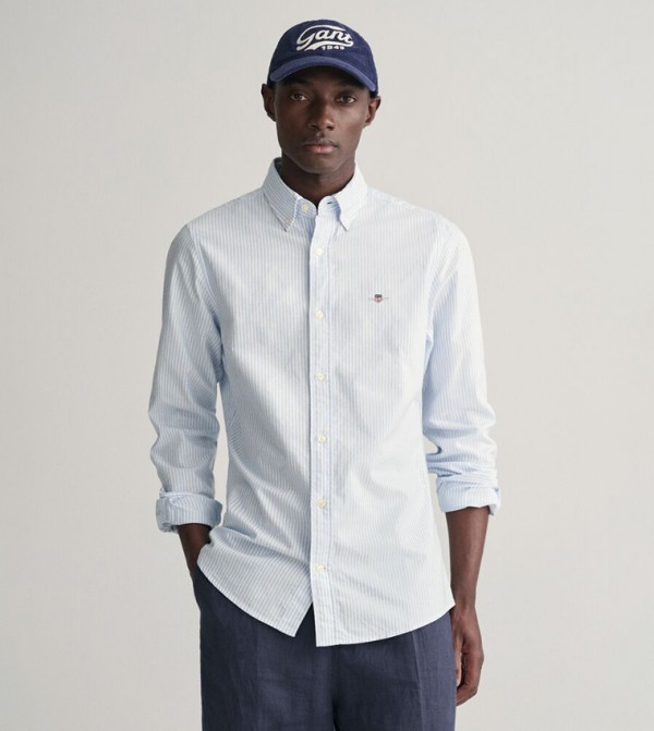 GANT GANT - Light Blue Casual Shirts