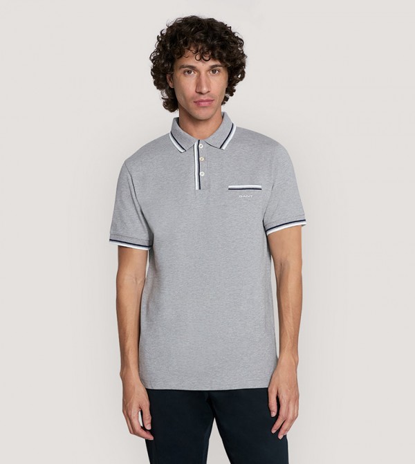 GANT GANT - Grey Polo T-shirts