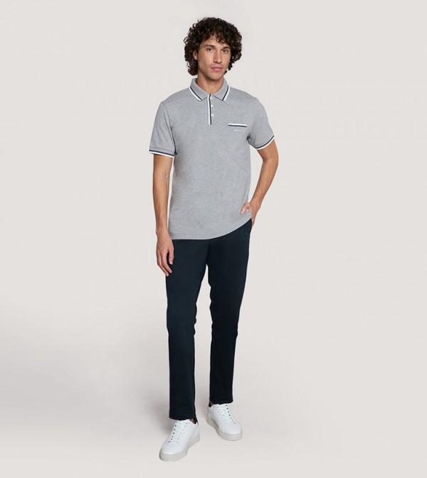 GANT GANT - Grey Polo T-shirts