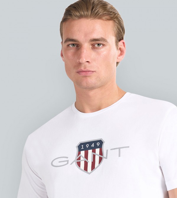 GANT GANT - White Casual T-Shirts