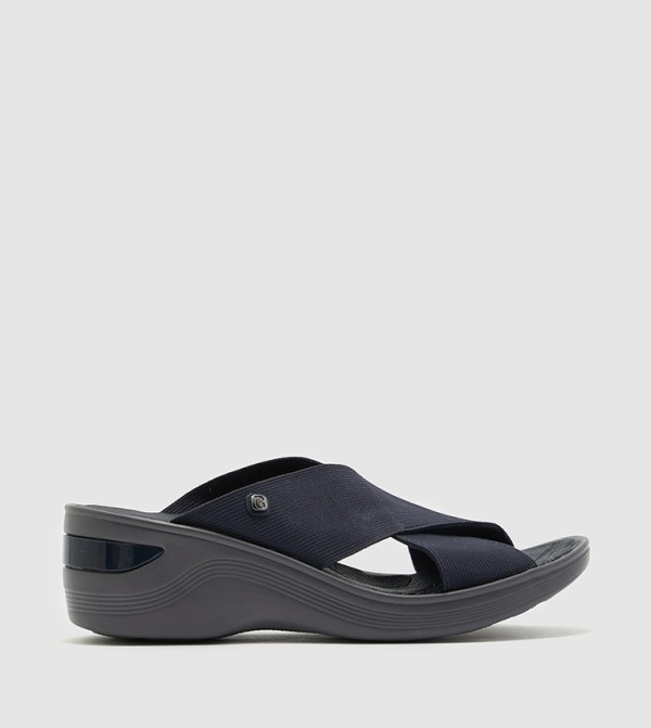 Bzees One Band Slip-On Sandals - Smile - QVC.com