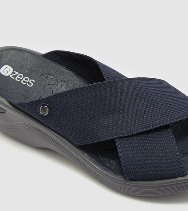Bzees  - NAVY BLUE Wedge Sandals