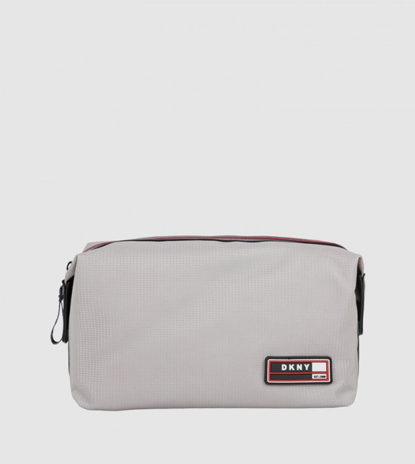 Dkny  Cosmetic Bags - Grey Travel Pouches