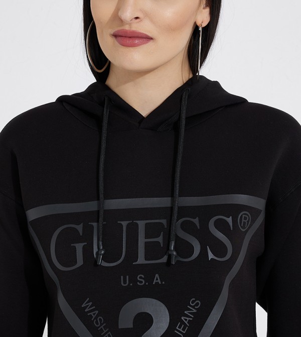 Guess  Hoodies & Sweatshirts - Black Hoodies