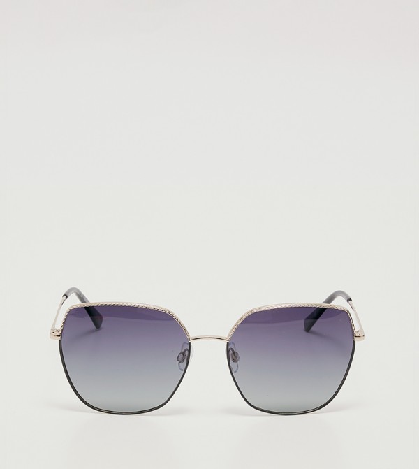 بيفرلي هيلز بولو كلوب  eid must haves - أسود Square Sunglasses