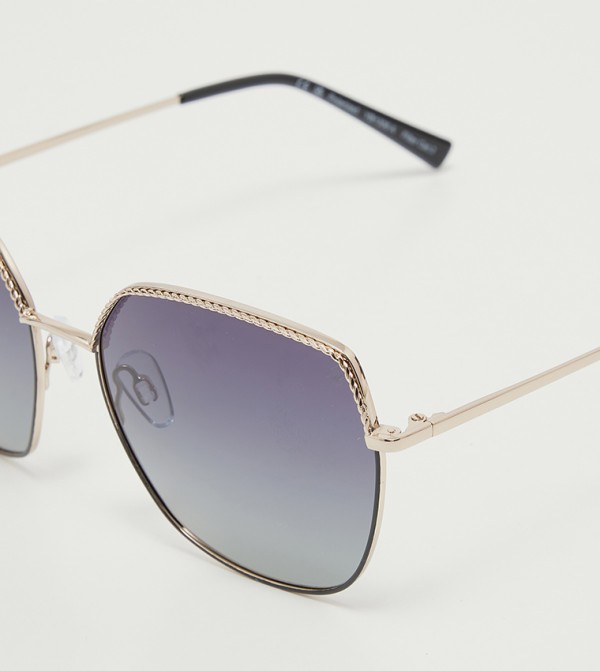 بيفرلي هيلز بولو كلوب  eid must haves - أسود Square Sunglasses
