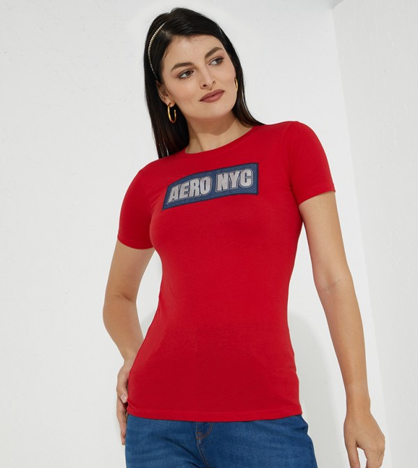 Aeropostale Aeropostale - Red Casual T-Shirts