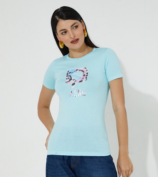 Aeropostale Aeropostale - Blue Casual T-Shirts