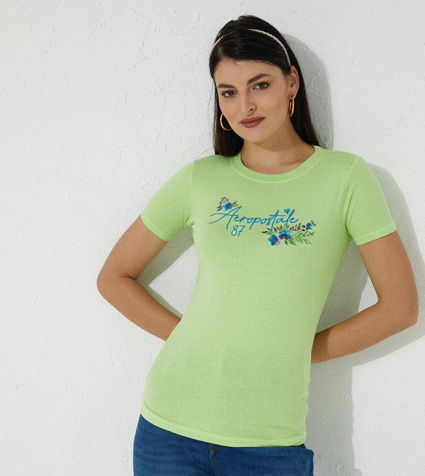 Aeropostale Aeropostale - Green Casual T-Shirts