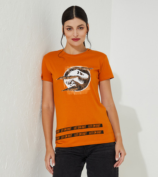 Aeropostale Aeropostale - Orange Casual T-Shirts