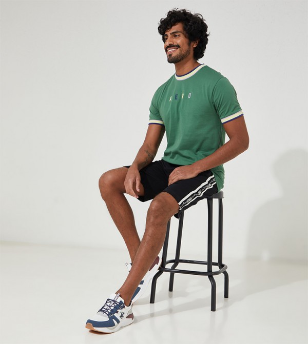  ايروبوستال clothing-store - أسود Knit shorts