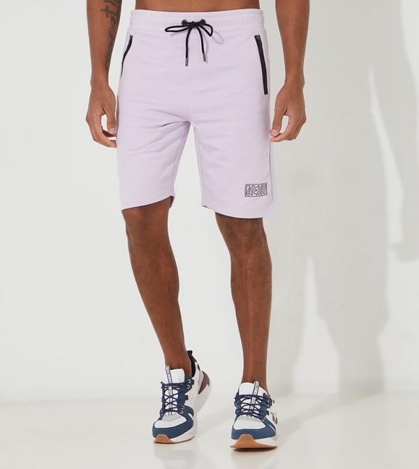  ايروبوستال  ملابس - بنفسجي  Knit shorts