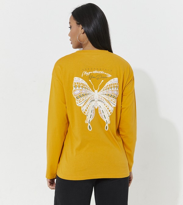 Aeropostale  T-Shirts - Mustard T-shirts