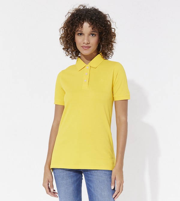 Aeropostale  T-Shirts - Yellow Polo T-shirts