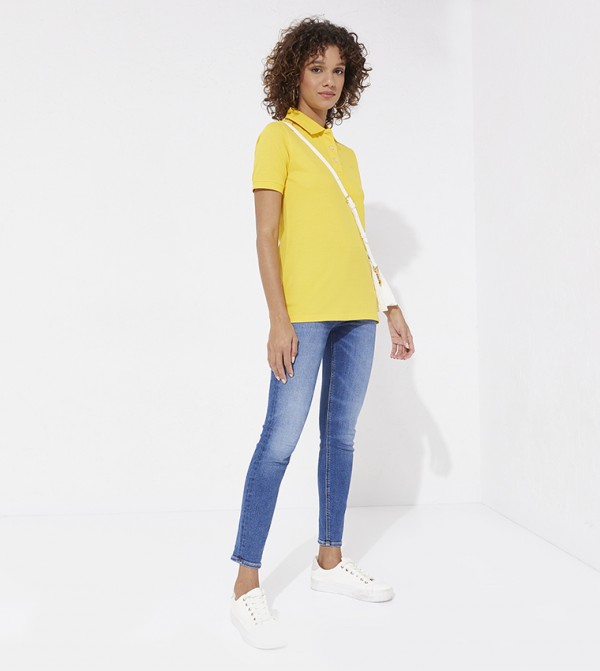 Aeropostale  T-Shirts - Yellow Polo T-shirts