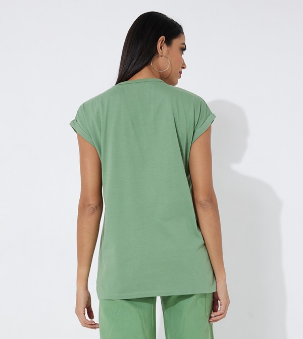 Aeropostale Aeropostale - Green Casual T-Shirts