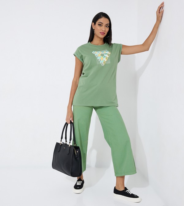 Aeropostale Aeropostale - Green Casual T-Shirts