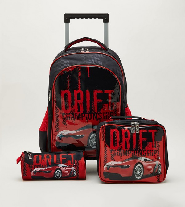Aeropostale  Trolley Backpack Set - Red Trolley Backpack Set