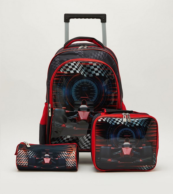 Aeropostale  Trolley Backpack Set - Red Trolley Backpack Set