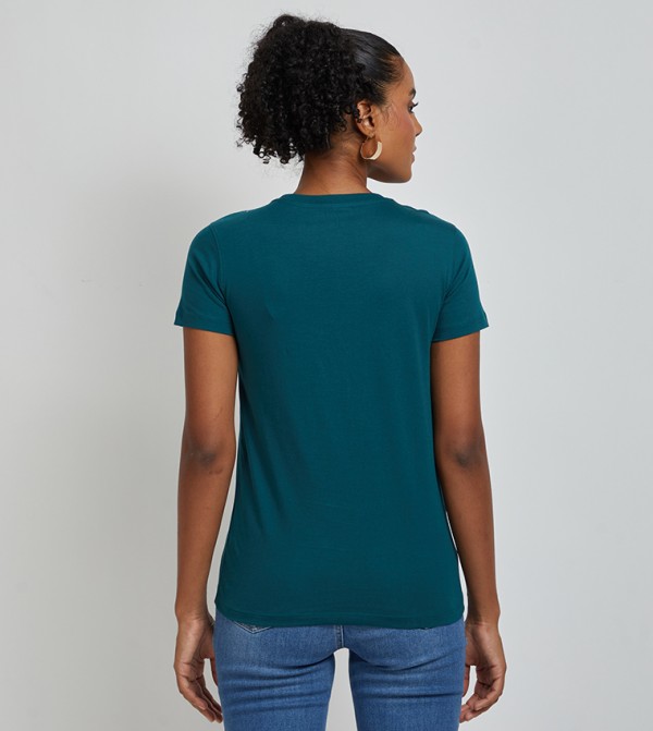 Aeropostale  Casual T-Shirts - Teal Casual T-Shirts
