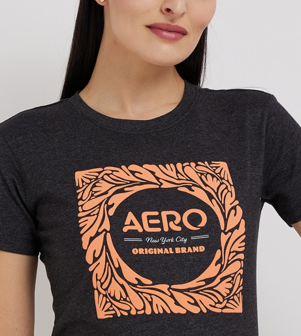 Aeropostale  T-Shirts - Grey Casual T-Shirts