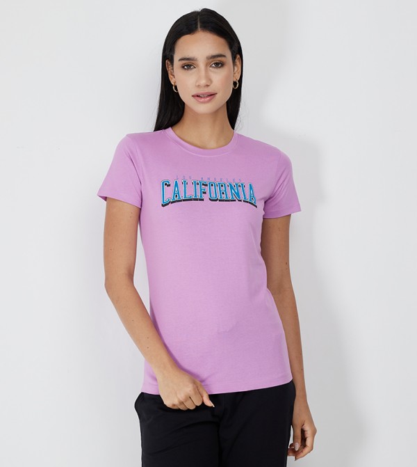 Aeropostale  T-Shirts - Purple Casual T-Shirts