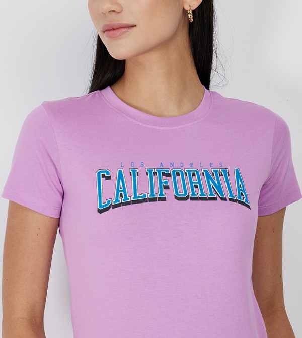 Aeropostale  T-Shirts - Purple Casual T-Shirts