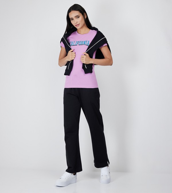 Aeropostale  T-Shirts - Purple Casual T-Shirts