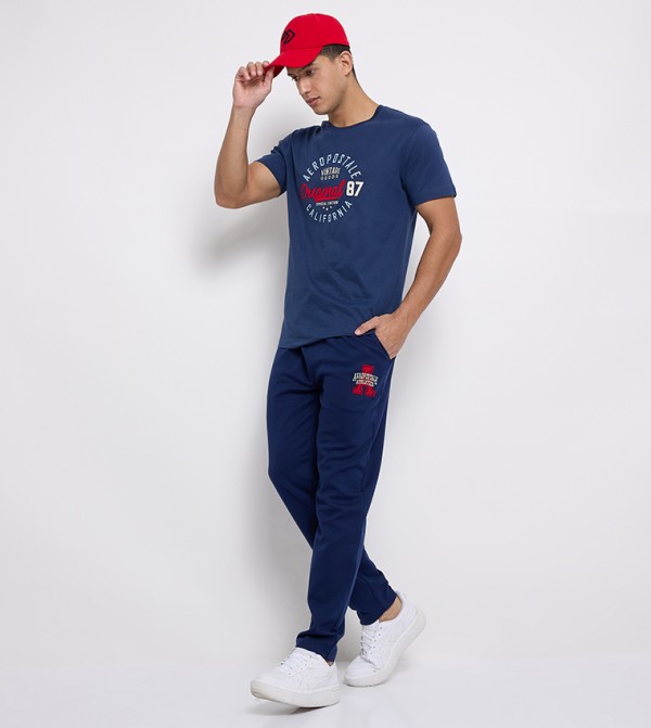Aeropostale  Pants & Chinos - NAVY BLUE Track Pants/Joggers