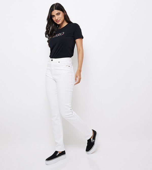 Aeropostale  Jeans - White Straight Jeans