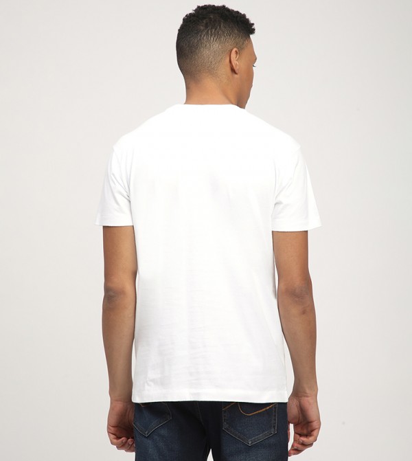 Aeropostale  - White Round Neck T-Shirts