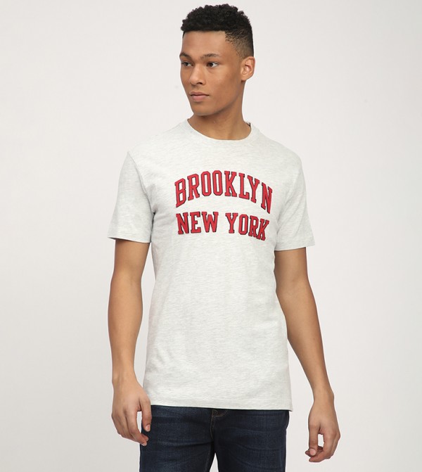 Aeropostale  - Off White Round Neck T-Shirts