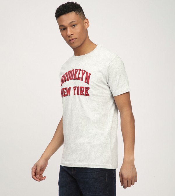 Aeropostale  - Off White Round Neck T-Shirts