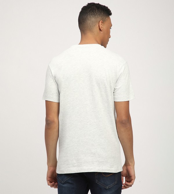 Aeropostale  - Off White Round Neck T-Shirts