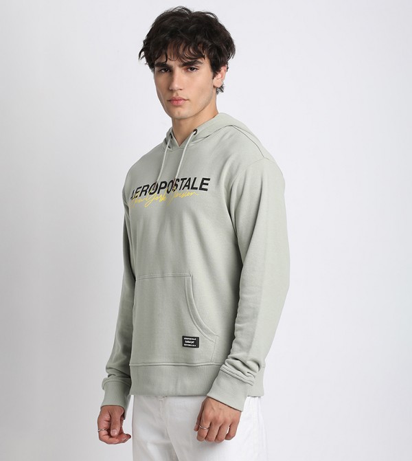 Aeropostale  Hoodies & Sweatshirts - Light Green Hoodies