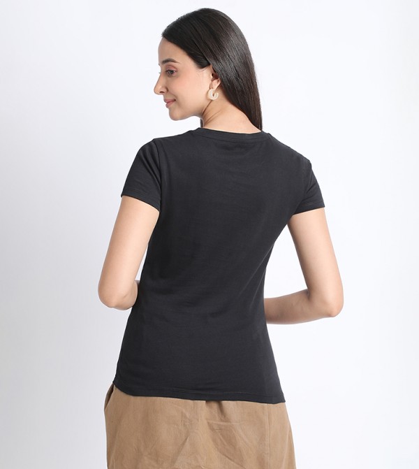 Aeropostale Aeropostale - Black Casual T-Shirts
